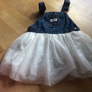 Kids overall tulle dress